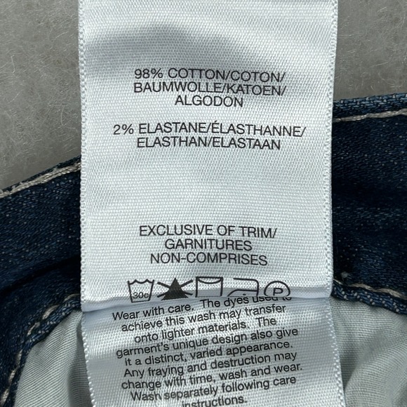 Silver Jeans Men 36x32* Eddie Straight Medium Wash Stretch Denim Faded Whiskered - Picture 15 of 15